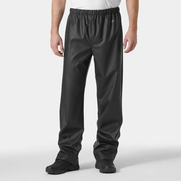 Helly Hansen Men's Moss Rain Pants SZ LARGE Black Waterproof Outdoor Pants EUC - Picture 1 of 14